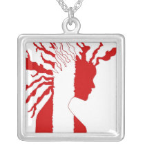 Red-White Strictly Rootz Necklace