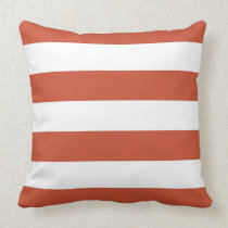 Red & White Striped Pillow pillows