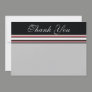 red white striped Thank You Personalized Announcements