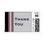 red white striped Thank You stamps