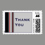 red white striped Thank You Postage Stamps