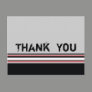 red white striped Thank You Postcards