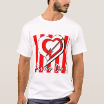 Red, White Stripes with Heart/Arrow Divas Do!tm  t-shirts