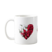 Red & White Tulip Hearts mugs by Priscilla48 Red & White Tulip Hearts mugs