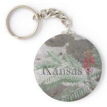 Red Wildflower Keychain