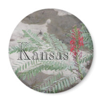 Red Wildflower magnets