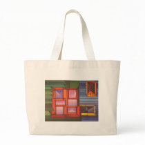 Red Window Canvas Bag