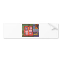 Red Window Bumper Stickers