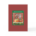 Red Window Holiday Card