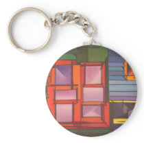 Red Window Key Chains