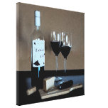 Red Wine and Cheese Canvas Prints