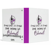 Red Wine 3 Ring Binders