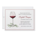 Red Wine  Bridal Shower Invitation