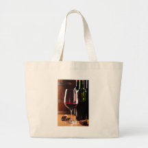 Red Wine Canvas Bags