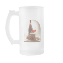 Red wine Cheese & Grapes mugs