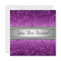 Red Wine Color Birthday Party Announcements