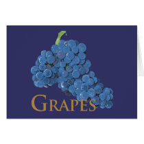 Red Wine Grapes Card