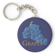 Red Wine Grapes Keychains