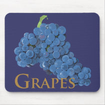 Red Wine Grapes Mouse Pad