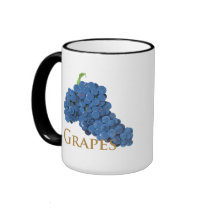 Red Wine Grapes mugs by aproducetrail Red Wine Grapes mugs
