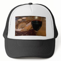 Red Wine In An Italian Restaurant hats by lifesphere Red Wine In An Italian Restaurant hats