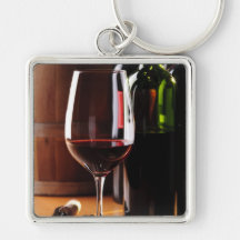 Red Wine Keychains