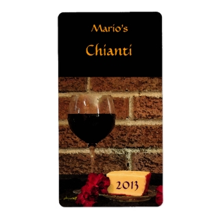 Red Wine Label