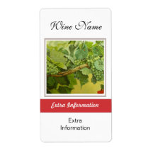 Red Wine Label