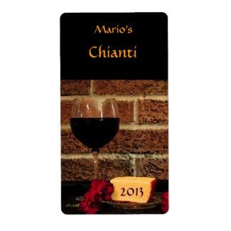 Red Wine Label