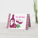 Red Wine Save the Date Cards card