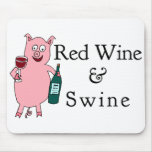 Red Wine & Swine mousepads