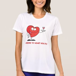 Red Wine Toast to Heart Health T Shirt
