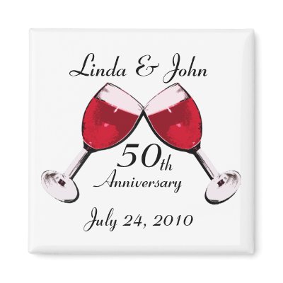 Red Wine Toast to Love Magnet