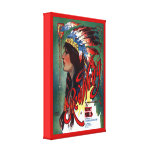 Red Wing American Indian Digitally Remastered Gallery Wrapped Canvas