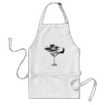 Red Wing Freaky Fairy Girl Martini Glass 3D aprons