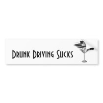 Red Wing Freaky Fairy Girl Martini Glass 3D Bumper Stickers