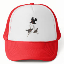 Red-Winged Blackbird, John Audubon Trucker Hats