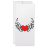 Red Winged Heart Custom Rack Card