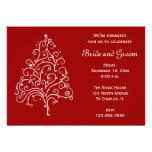 Red Winter Engagement Party Invitation