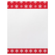 Red with Snow Christmas Letterhead