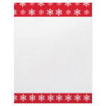 Red with Snow Christmas Letterhead