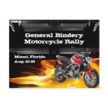 Red Wiz Bike Burner Postcard