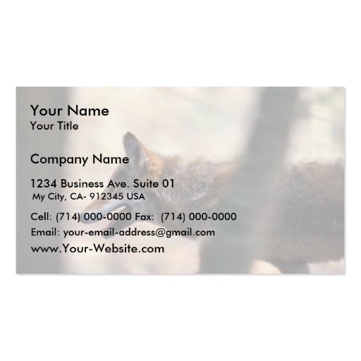 Red Wolf Business Cards