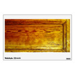Red wooden furniture interior design texture room sticker