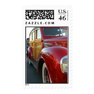 Red Woodie Postage Stamp by woodies