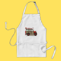 Red Woody Wagon Aprons aprons
