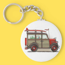 Red Woody Wagon Key Chains keychains
