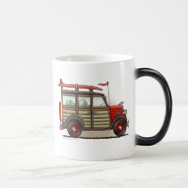 Red Woody Wagon Mugs mugs