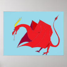 Red Wyvern Print