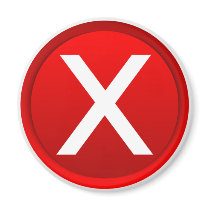 Red X - No - Symbol Magnet